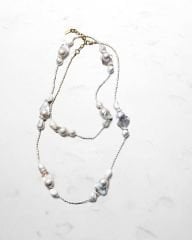 Y-BAROK VE SIRA İNCİLİ STATEMENT UZUN KOLYE