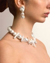 ?-BAROK PEARL CHOKER KOLYE