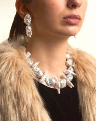 ?-BAROK PEARL CHOKER KOLYE