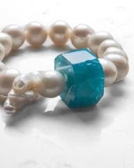 Y-AGATE TAŞLI BAROK PEARL BİLEZİK