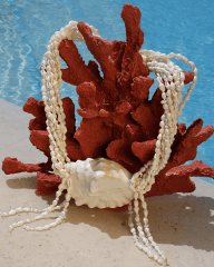 OCEANUS İSTİRİDYE KABUĞU İNCİ KOLYE