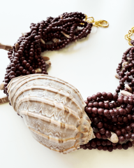 Y-OUD BONCUKLU DENİZ KABUKLU KOLYE