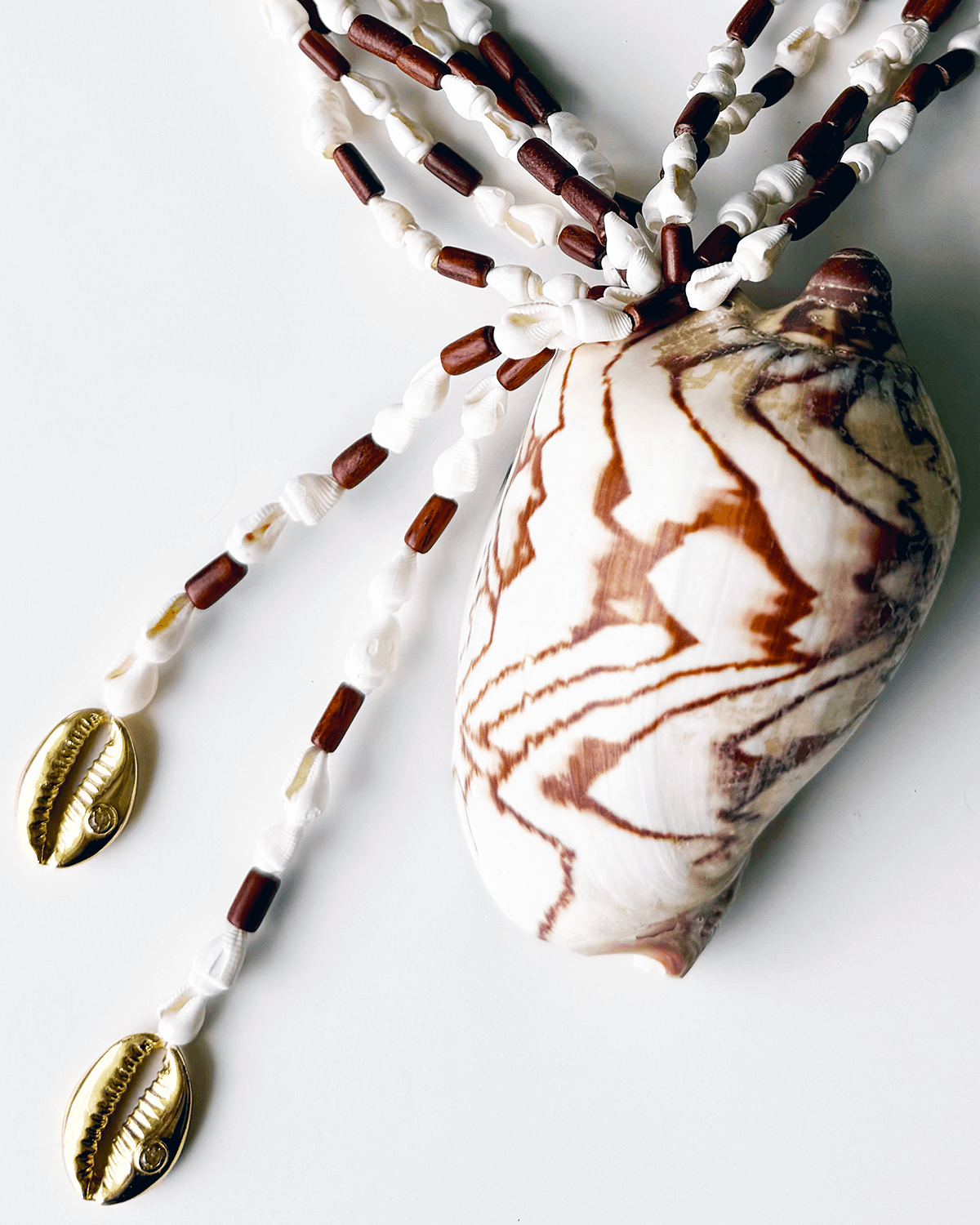 Y-OCEANIC CODE ASPİR AĞACI VE DENİZ KABUKLU KOLYE