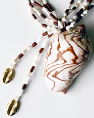 Y-OCEANIC CODE ASPİR AĞACI VE DENİZ KABUKLU KOLYE