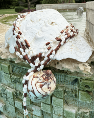 Y-OCEANIC CODE ASPİR AĞACI VE DENİZ KABUKLU KOLYE