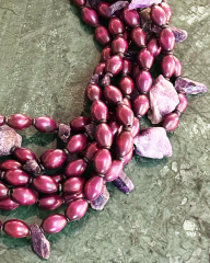 Y-AURORA VIOLETA CHOKER KOLYE