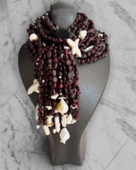 BAROQUE NOIR GRANAT KOLYE
