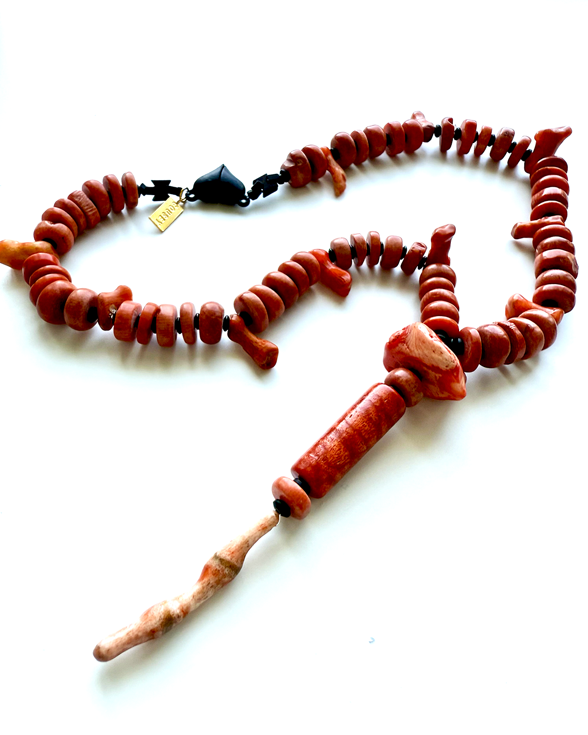 EXOTICA CORAL HEMATITE KOLYE