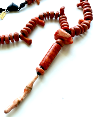 Y-EXOTICA CORAL HEMATITE KOLYE