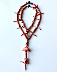 Y-EXOTICA CORAL HEMATITE KOLYE