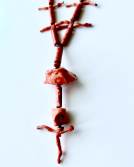 Y-OCEANIC CORAL HEMATITE KOLYE