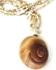 Y-DENİZ KABUKLU İNCİ KOLYE