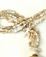 Y-DENİZ KABUKLU İNCİ KOLYE