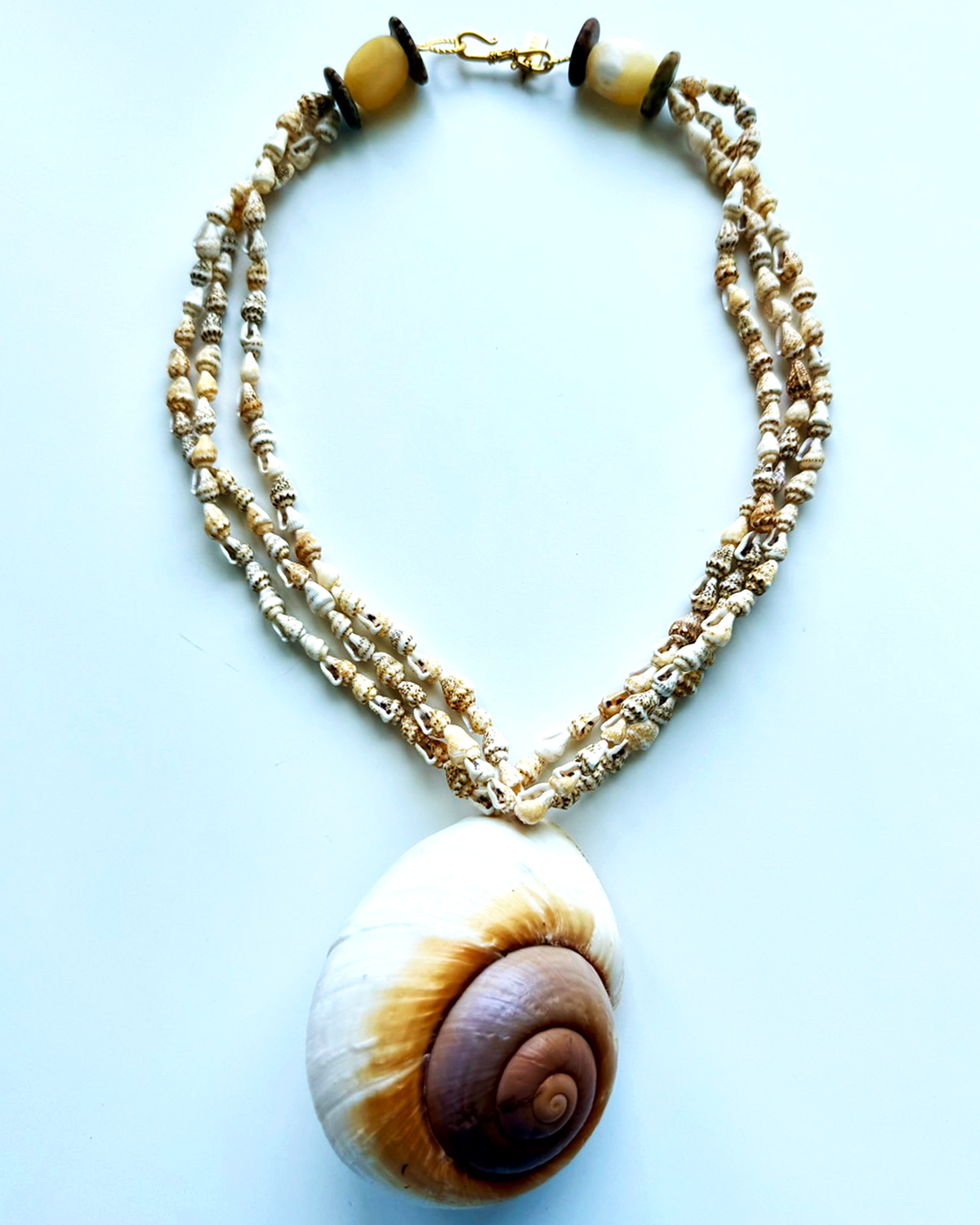 Y-DENİZ KABUKLU KISA KOLYE