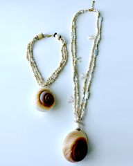 Y-DENİZ KABUKLU KISA KOLYE