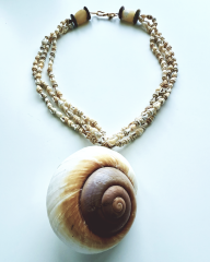 Y-DENİZ KABUKLU KISA KOLYE