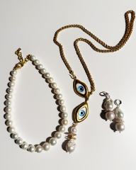 Y-'ESSENTIAL' İNCİ PRENSES KOLYE