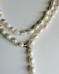 Y-PANDANTİF BALIK DETAYLI İNCİ KOLYE