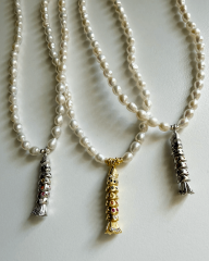 Y-BALIK DETAYLI İNCİ PRENSES KOLYE