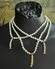 Y-BALIK DETAYLI İNCİ PRENSES KOLYE