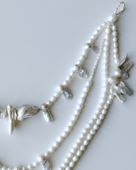 Y-LAYERLI BAROK İNCİ KOLYE