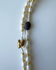 Y-PÜSKÜLLÜ İNCİ KOLYE