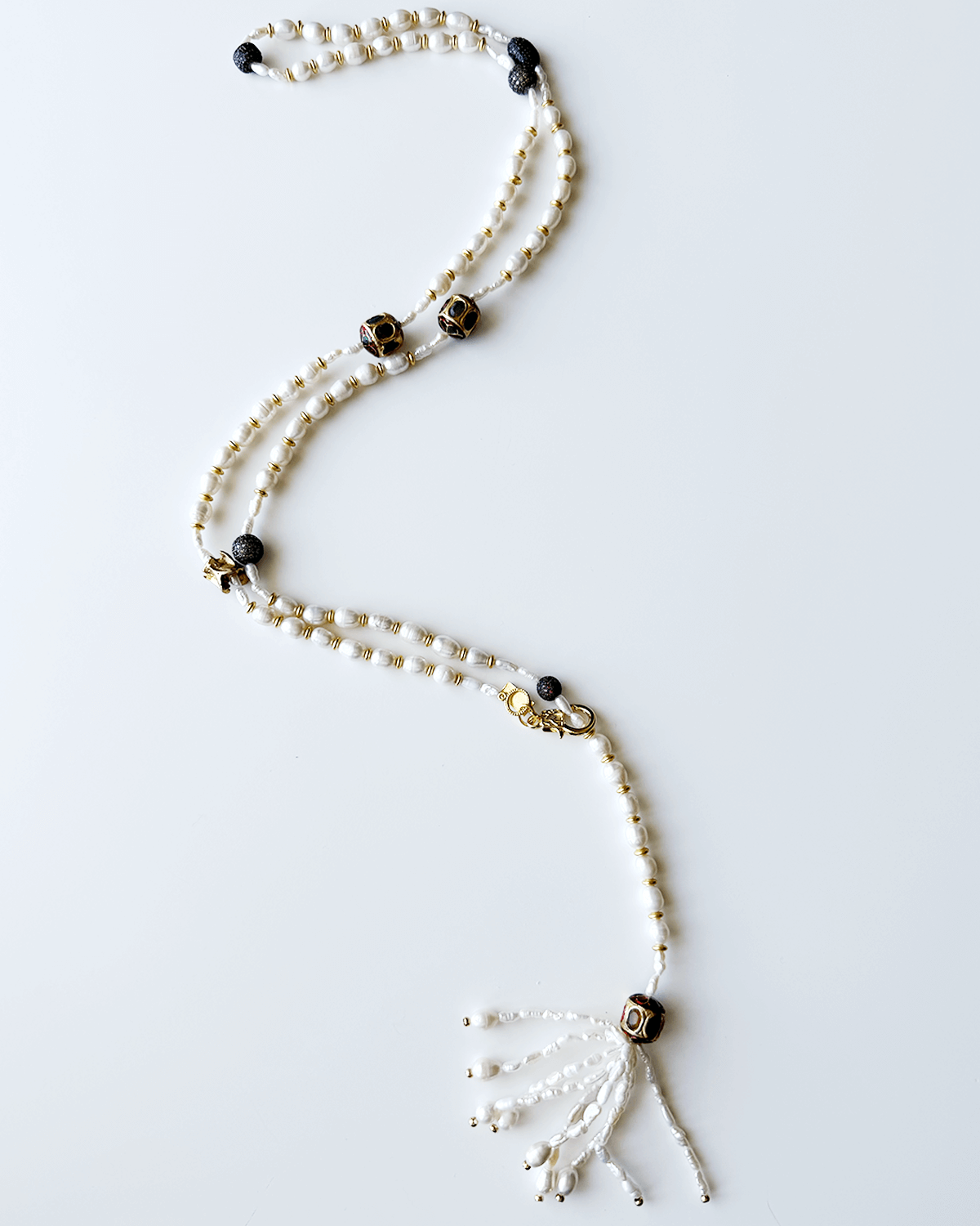 Y-PÜSKÜLLÜ İNCİ KOLYE