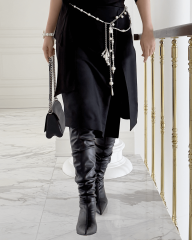 MALLORCA İNCİ DETAYLI ZİNCİR KEMER