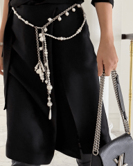 MALLORCA İNCİ DETAYLI ZİNCİR KEMER