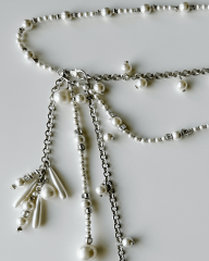 MALLORCA İNCİ DETAYLI ZİNCİR KEMER