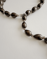 Y-MALLORCA İNCİLİ SWAROVSKI KALPLİ KOLYE