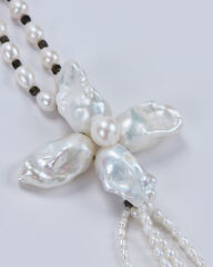 AURORA BLOSSOM NOVA UZUN İNCİ ZİNCİRLİ KATMANLI CHOKER KOLYE