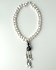 MY PRECIOUS HÜMAYUN STATEMENT ETNİK BROŞLU İNCİ KOLYE