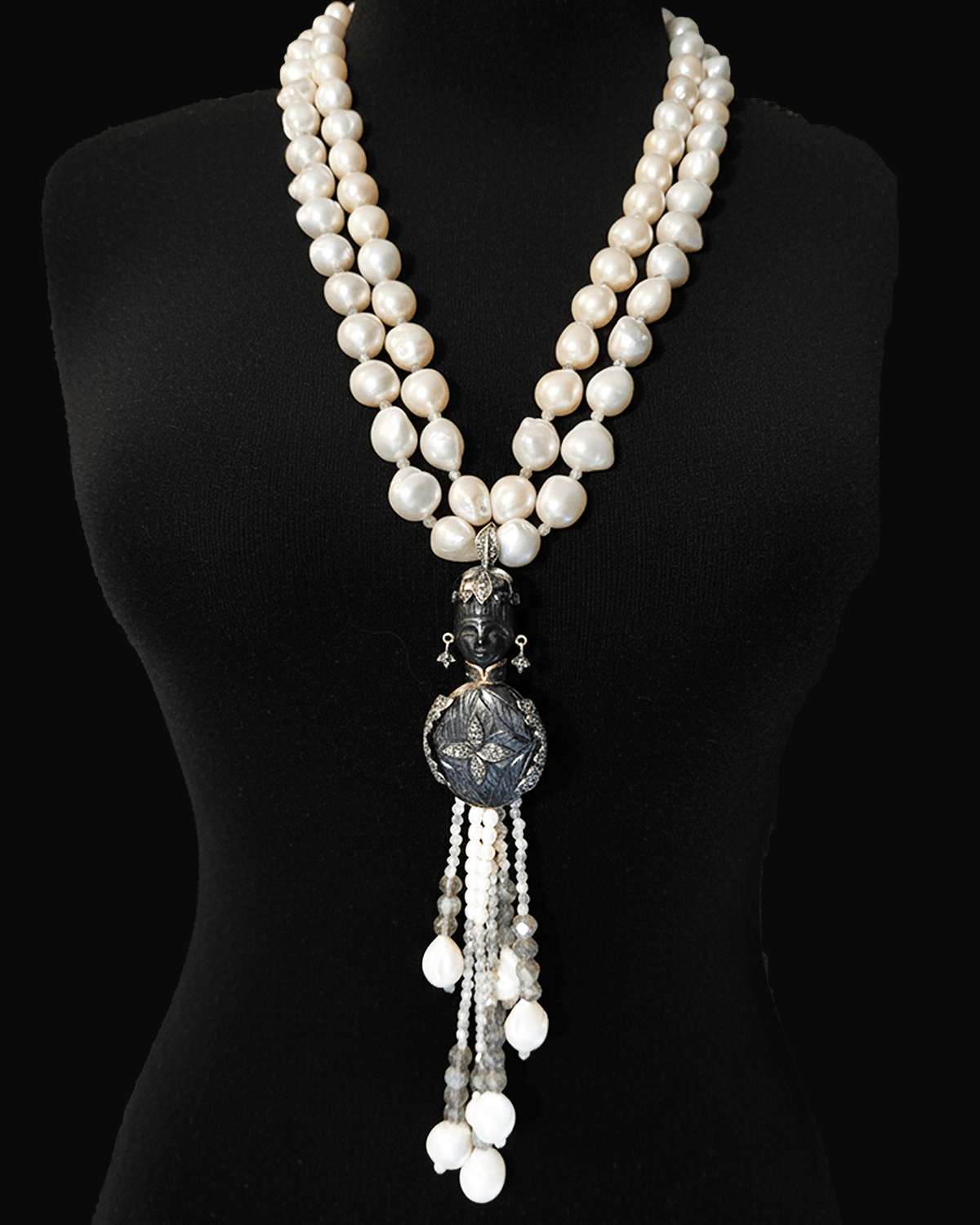 MY PRECIOUS HÜMAYUN STATEMENT ETNİK BROŞLU İNCİ KOLYE