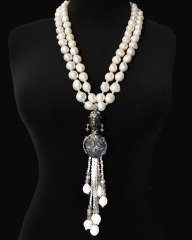 MY PRECIOUS HÜMAYUN STATEMENT ETNİK BROŞLU İNCİ KOLYE