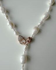 Y-KÜÇÜK İNCİLİ LARİAT KOLYE