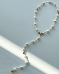 Y-KÜÇÜK İNCİLİ LARİAT KOLYE