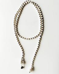 MY PRECIOUS ZİBA, HİNT ELMAS PANDANTİFLİ SIRA İNCİ UZUN KOLYE