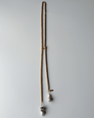 İNCİ TOPUZLU UZUN PANDANTİF KOLYE