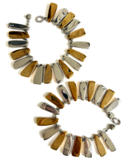 PYRITE TAŞLI EL YAPIMI GOLDEN WARD KOLYE