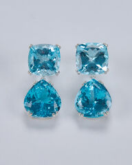HIDDEN GARDEN 164 KARAT BLUE TOPAZ KÜPE