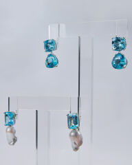HIDDEN GARDEN 164 KARAT BLUE TOPAZ KÜPE