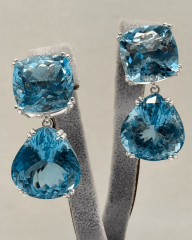 HIDDEN GARDEN 164 KARAT BLUE TOPAZ KÜPE