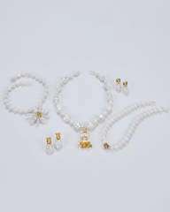 HIDDEN GARDEN CITRIN TAŞLI İNCİ CHOKER