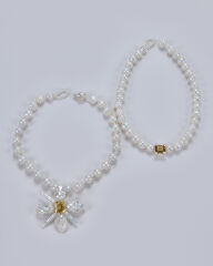 HIDDEN GARDEN CITRIN TAŞLI İNCİ CHOKER