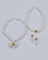 HIDDEN GARDEN CITRIN TAŞLI İNCİ CHOKER
