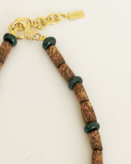 BODHI WOOD BONCUKLU SERAMİK GÖZ KOLYE