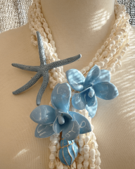 ÇİÇEK DETAYLI SEA STAR KOLYE