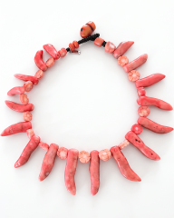 CORAL CROWN MERCAN HEMATİT KOLYE