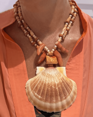 ZENDAYA SCALLOP DENİZ KABUĞU KOLYE